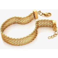 Ava & Sky 14ct Yellow Gold Plated Mesh Bracelet ASL0001