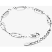 Ava & Sky Stainless Steel Interlocking Paperclip Bracelet ASL0014