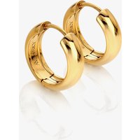Ava & Sky 14ct Yellow Gold Plated Chubby Hoop Earrings ASE0017