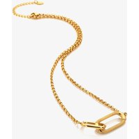 Ava & Sky 14ct Yellow Gold Plated Icon Carabiner Necklace ASN0005