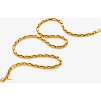 Ava & Sky 14ct Yellow Gold Plated Braided Chain ASN0013
