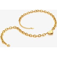 Ava & Sky 14ct Yellow Gold Plated Chunky Heart Necklace ASN0035