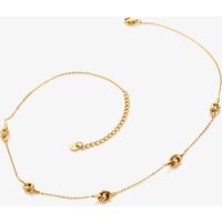 Ava & Sky 14ct Yellow Gold Plated Odyssey Multi Knot Necklace ASN0043