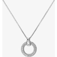 Hot Diamonds Forever Silver Topaz Cluster Circle Diamond Pendant Necklace DP901