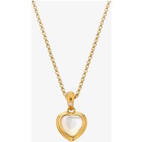 Hot Diamonds HD X Golden Edit Golden Edit Pearl Heart Pendant Necklace DP1000