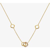Hot Diamonds HD X GE Connected 18ct Gold Plated White Topaz Necklace DN223