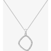 Hot Diamonds Behold White Topaz Large Statement Necklace DP830