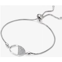 Hot Diamonds Horizon White Topaz Oval Bracelet DL602