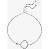 Hot Diamonds Behold White Topaz Adjustable Statement Bracelet DL611