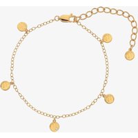 Hot Diamonds Lunar 18ct Gold Plated Diamond Multi Disc Bracelet DL639