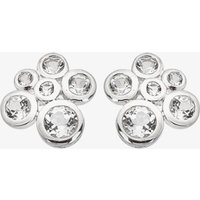 Hot Diamonds Tender Sterling Silver White Topaz Diamond Cluster Stud Earrings DE836