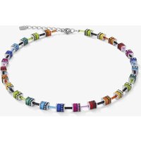 Coeur De Lion GeoCUBE Polaris and Rhinestone Multicolour Crystal Necklace 4409/10-1500