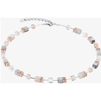 Coeur De Lion Ladies GeoCUBE Iconic Rose Gold Square Crystal Necklace 4017/10-0235