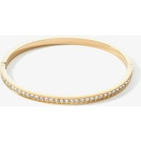 Coeur De Lion Gold Plated White Crystal Bangle 0127/33-1816