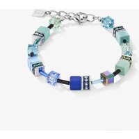 Coeur De Lion GeoCUBE Iconic Blue Green Crystal Bead Bracelet 2838/30-0705