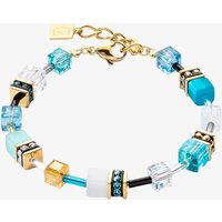 Coeur De Lion Ladies GeoCUBE Turquoise Square Crystal Bracelet 2838/30-0616