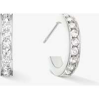 Coeur De Lion Clear Crystal Hoop Earrings 0127/21-1817