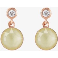 Coeur De Lion Light Yellow Crystal Dropper Earrings 0078/21-0120