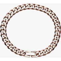 Unique Rose Gold Plated Curb Necklace LAK-157/50CM