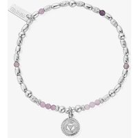 ChloBo Chakra Sterling Silver Lavender Amethyst Third Eye Bead Bracelet SBLA683
