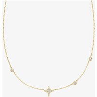 Ania Haie Miss Dainty 14ct Gold Plated Cubic Zirconia Star Necklace N065-02G