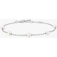 Ania Haie Miss Dainty Sterling Silver Shell Pearl Bracelet B065-01H