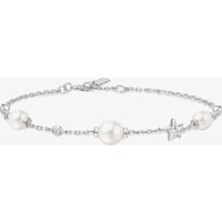 Ania Haie Miss Dainty Sterling Silver Pearl Star Bracelet B065-05H