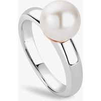 Clogau Silver and 9ct Rose Gold Beachcomber Pearl Ring 3SBCH0749-N