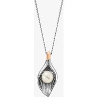 Clogau Beachcomber Two Tone Pearl Shell Pendant Necklace 3SLYV0790