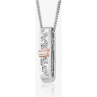 Clogau Cariad Sparkle White Topaz Drop Necklace 3SCCBP01