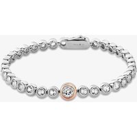 Clogau Celebration Silver White Topaz Tennis Bracelet 3SCLC0798