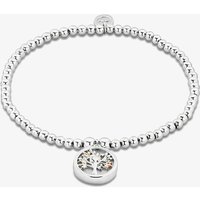 Clogau Tree Of Life 9ct Two Tone Mother Of Pearl Circle Affinity Bracelet 3SBB92R