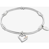 Clogau Past Present Future Silver Topaz Heart Affinity Bracelet 3SPPF0646