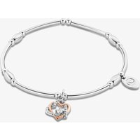 Clogau Always In My Heart Silver Topaz Heart Affinity Bracelet 3SAFF0361