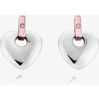 Clogau Silver 9ct Rose Gold Cariad Diamond Earrings 3SCE010