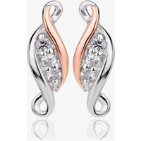 Clogau Past Present Future Silver Topaz Stud Earrings 3SPPFE