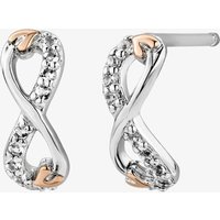 Clogau Ladies Tree Of Life Sterling Silver Infinity Topaz Stud Earrings 3STOL853