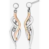 Clogau Natures Wonder Sterling Silver Topaz Waterfall Drop Earrings 3SSWF898
