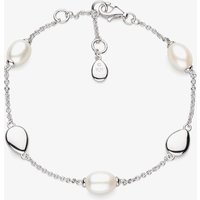 Kit Heath Sterling Silver Coast Pebble Pearl Bracelet 70183FP