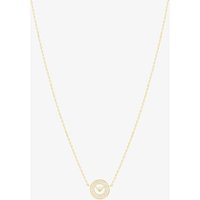 Emporio Armani Gold Tone Round Logo Coin Necklace EG3628710