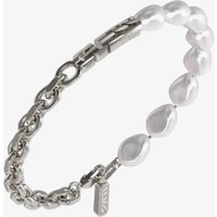 Guess Edgy Styles Chain and Freshwater Pearl Bracelet JUMB04066JW STWI L