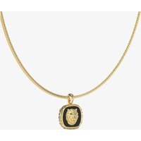 Guess Lion King Gold Plated and Black Necklace UMN04002YGBK