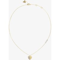 Guess Lovely Gold plated Heart Crystal Necklace UBN03035YG