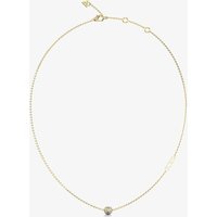 Guess Calypso Gold Tone Crystals Bead Necklace UBN04455YG