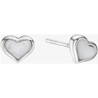 Little Star Girls Dakota Silver Mother Of Pearl Silver Stud Earrings LSE0566