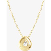 Nomination Domina Gold Plated Pear Necklace 240402/015