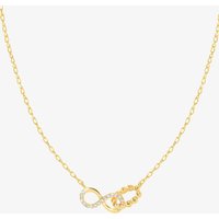 Nomination Lovecloud Gold Tone Plated Interlocking Infinity Necklace 240504/005