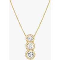 Nomination Seidivina Gold Plated Three Cubic Zirconia Round Cluster Pendant Necklace 241403/012