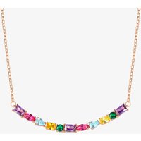 Nomination Colour Wave Rose Gold Plated Multi-Cut Cubic Zirconia Necklace 149802/026