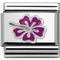 The Jewel Hut Get 33% Discount on Nomination CLASSIC Silvershine Honolulu Hibiscus Charm